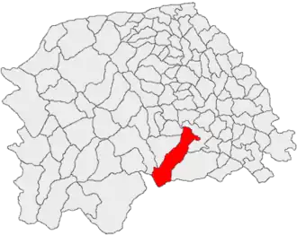 Location in Suceava County