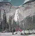 Takakkaw Falls pictured in 1952