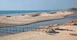 Mandrem Beach and river