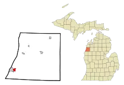 Location of Eastlake, Michigan