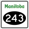 Provincial Road 243 marker