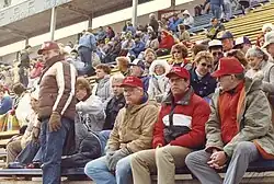 Image of Mankato State University fans during the conference championship football game