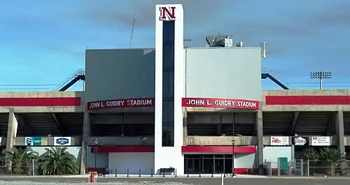 Manning Field at John L. Guidry Stadium exterior