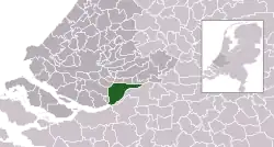 Location of Dordrecht