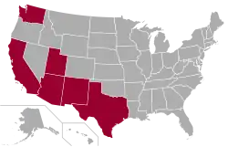 Location of teams in
