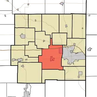 Location in Wayne County