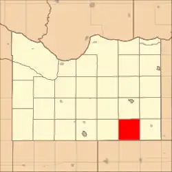 Location in Knox County