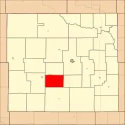 Location in Custer County