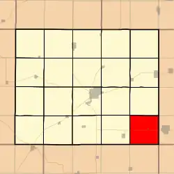 Location in Crawford County