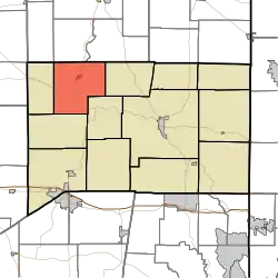 Location of Laurel Township in Franklin County