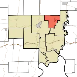 Location of Liberty Township in Crawford County