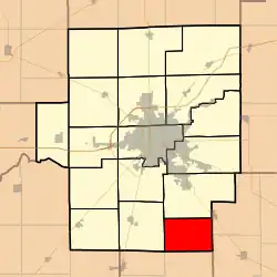 Location in Macon County