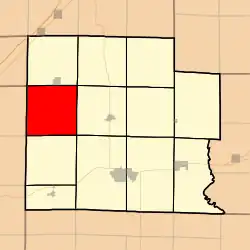 Location in Clay County