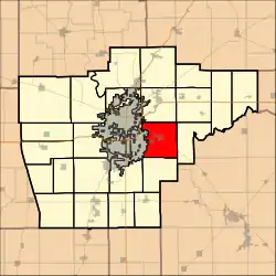 Location in Sangamon County