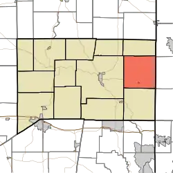 Location of Springfield Township in Franklin County