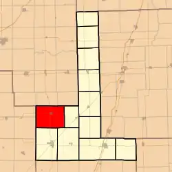 Location in Ford County