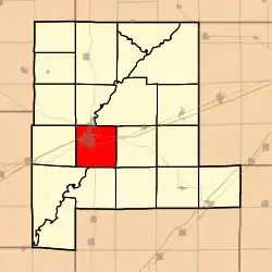 Location in Fayette County