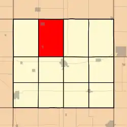 Location in Chickasaw County