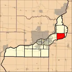 Location in Rock Island County