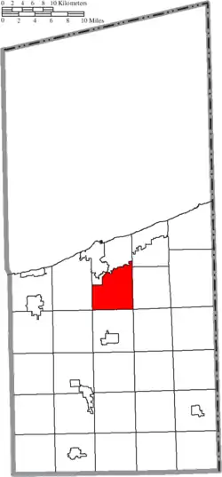 Location of Plymouth Township in Ashtabula County