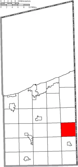 Location of Richmond Township in Ashtabula County