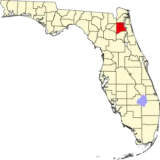 A state map highlighting Clay County in the corner part of the state. It is medium in size.