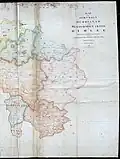 Map of Haryana District or the Western Division of Delhi, surveyed by William Brown in 1837–38, compiled in 1859 (part 2)