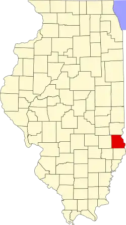 State map highlighting Crawford County