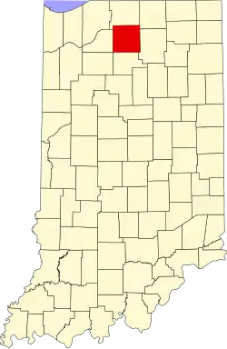 State map highlighting Marshall County