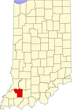 State map highlighting Pike County