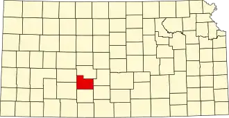 State map highlighting Edwards County