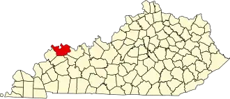 State map highlighting Henderson County