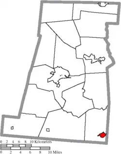 Location of Mount Sterling in Madison County