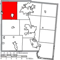 Location of Newberry Township in Miami County
