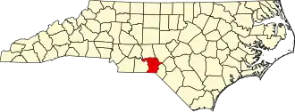 State map highlighting Richmond County