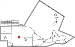 Location of Rocky Ridge in Ottawa County