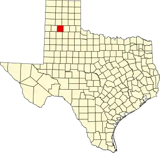 State map highlighting Swisher County