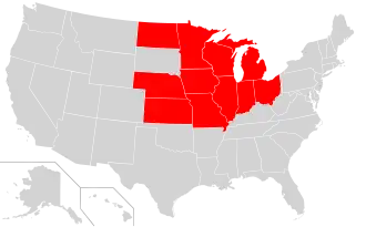 The states in which the Diocese of the Midwest has jurisdiction.