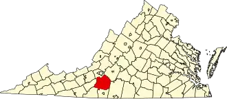 State map highlighting Franklin County