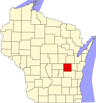 State map highlighting Winnebago County