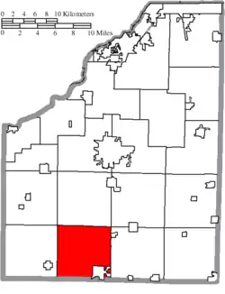 Location of Henry Township in Wood County