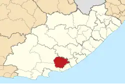 Location in the Eastern Cape