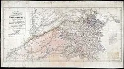 1844 Showing Delhi Territory and its Surroundings