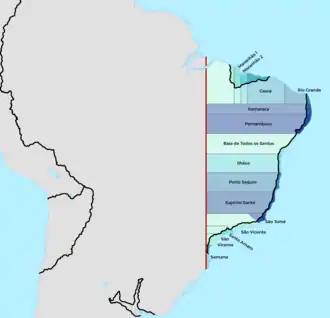 1534 Captaincies of Brazil