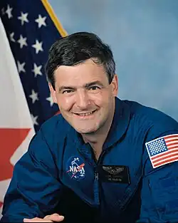 Garneau in 1992, while training with NASA as a mission specialist
