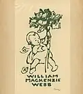 Bookplate for relative William Mackenzie Webb