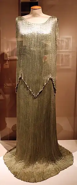 Clothing designed by Fortuny
