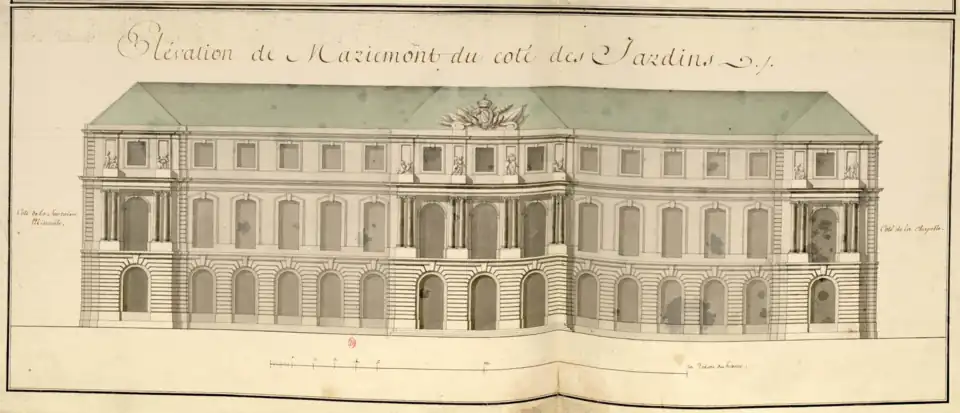 The garden (south) front of the palace