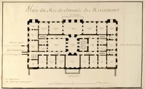 Plan of the Rez de Chaussee