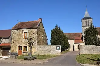 The church in Marigny-le-Cahouët